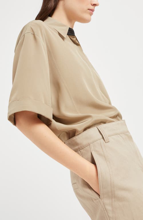 Brunello Cucinelli Ergonomic Trousers In Beige