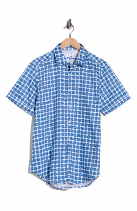Robert Graham Arbor Short Sleeve Cotton Button-Up Shirt