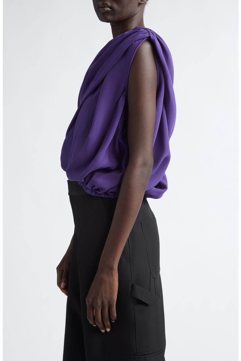 Asymmetric Silk Cady Cape Top, Alternate, color, 5210 PARMA VIOLET