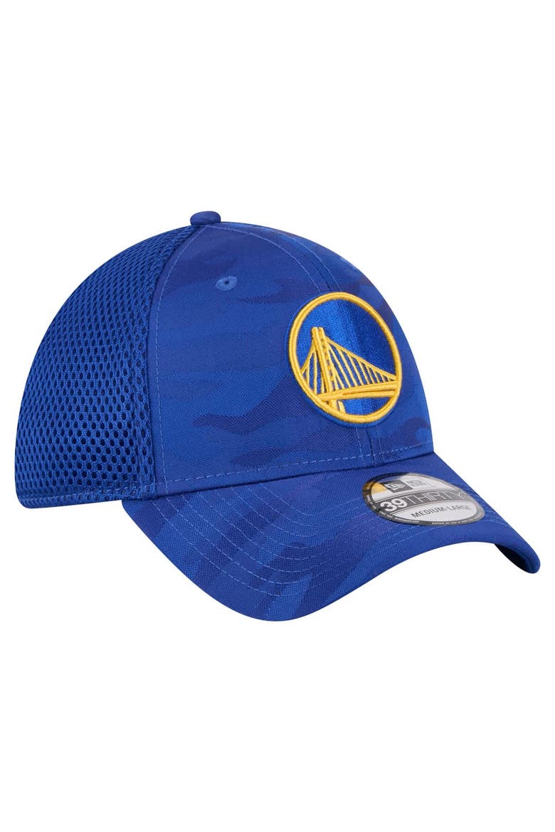 Men's New Era  Royal Golden State Warriors Subtle Camo 39THIRTY Flex Hat, Alternate, color, Royal
