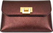 Persaman New York Cecilia Metallic Leather Clutch