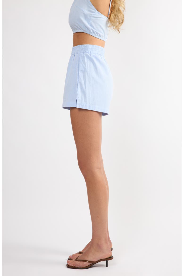Everyday Stripe Cotton Shorts, Alternate, color, BLUE STRIPE
