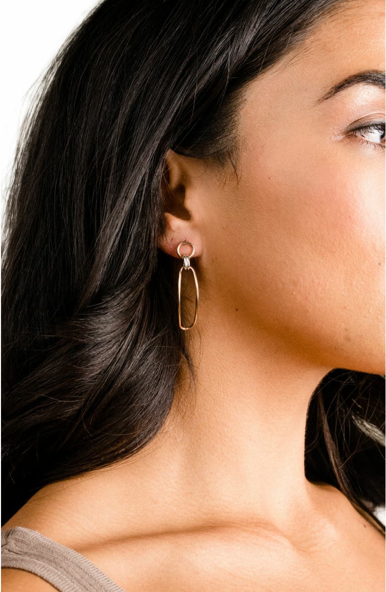 ABLE Date Night Earrings, Alternate, color, Two Tone