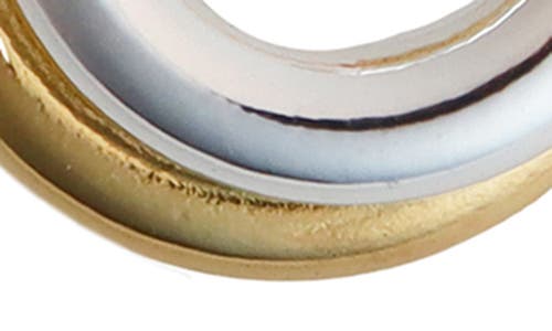 Panacea Two-tone Row Hoop Earrings