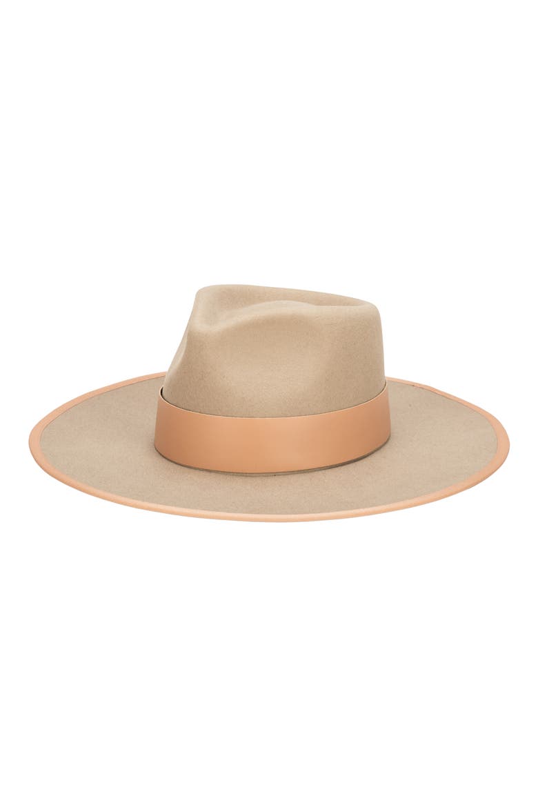 Orchard Hill Wool Fedora Hat, Main, color, CAMEL