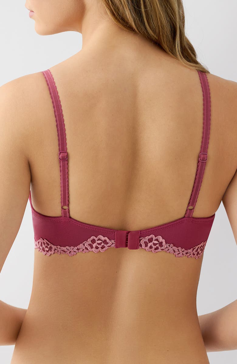 b.tempt'd by Wacoal Future Foundation Underwire Lace Trim Contour Bra, Alternate, color, Dry Rose