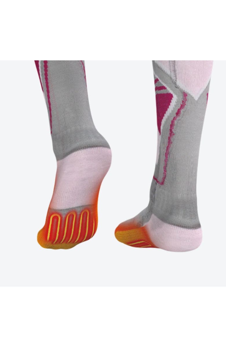 Mobile Warming Premium 3.0 Heated Wool Socks Women's, Alternate, color, Pink