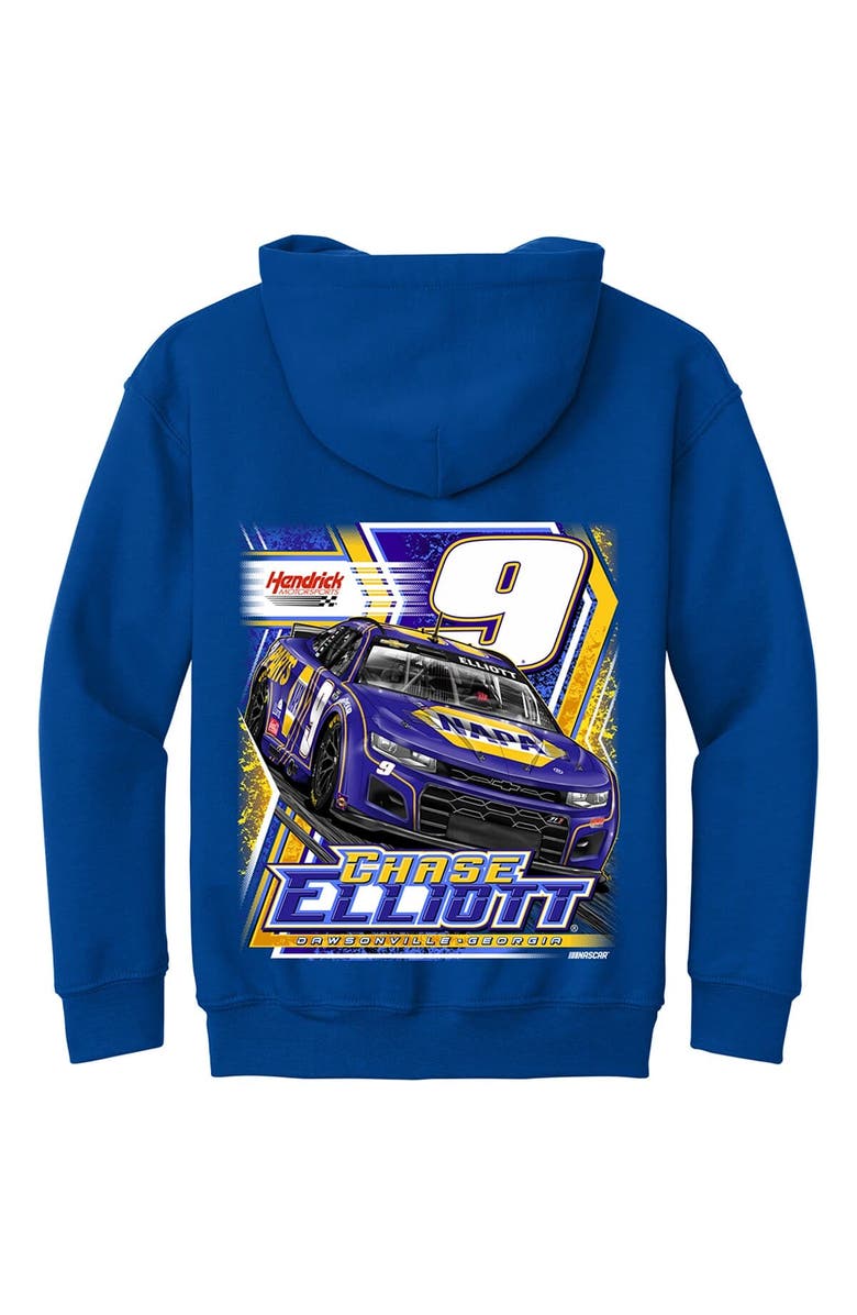 HENDRICK MOTORSPORTS TEAM COLLECTION Youth Hendrick Motorsports Team Collection Royal Chase Elliott NAPA Car Pullover Hoodie, Alternate, color, Royal