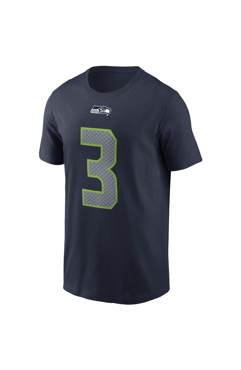 Nike Men's Nike Russell Wilson College Navy Seattle Seahawks Name & Number T-Shirt, Alternate, color, 