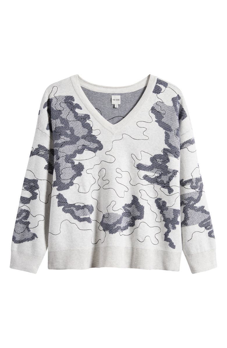 NIC+ZOE Direction Drift Cotton Blend Sweater, Alternate, color,