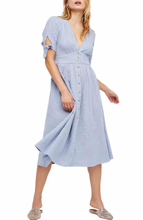 Free People Love of My Life Midi Shirtdress