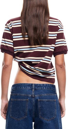 Leisure Stripe Cotton Polo Shirt