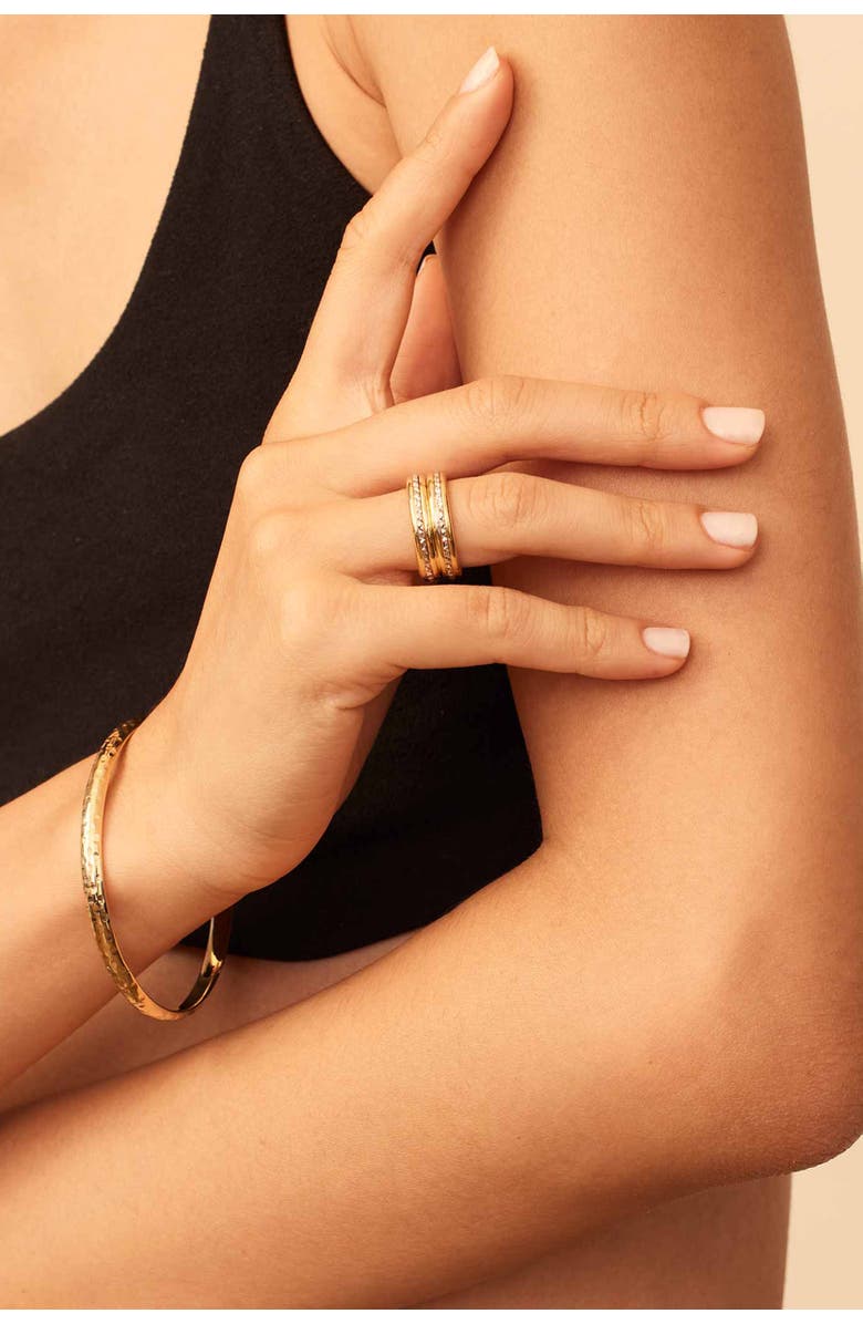 Oradina 14K Gold Always Bold Ring, Alternate, color, Yellow & White Gold