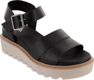 MIA Jovie Ankle Strap Platform Wedge Sandal