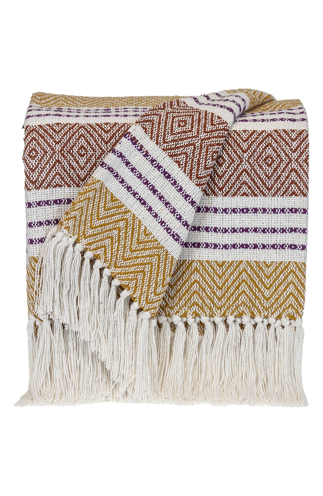 PARKLAND COLLECTION Kai Fringe Throw Blanket