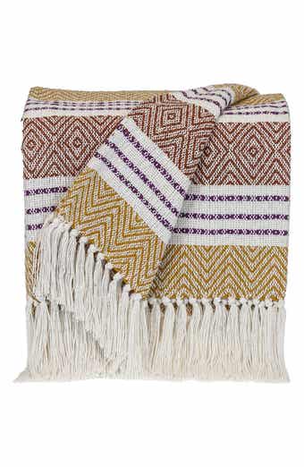 PARKLAND COLLECTION Kai Fringe Throw Blanket