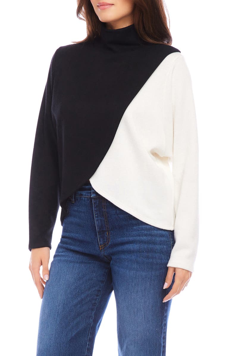 Karen Kane Colorblock Tulip Top, Alternate, color, 