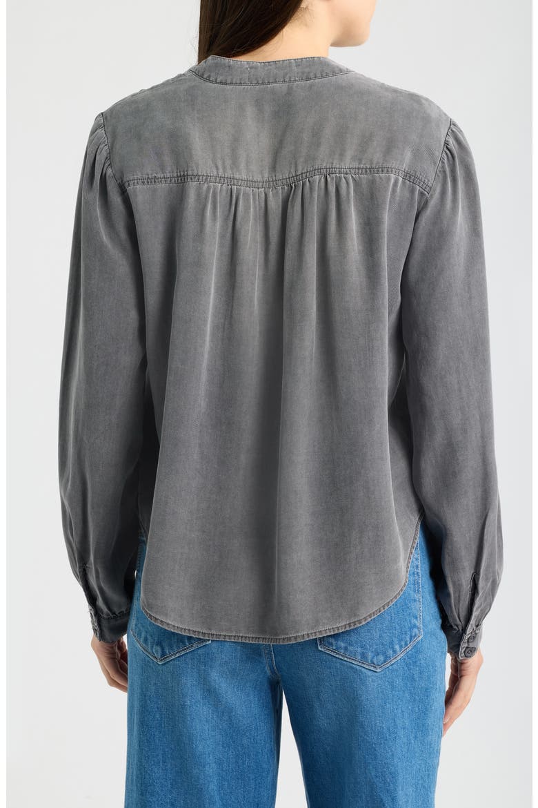 Gathered Top, Alternate, color, CRYSTAL SMOKE WASH