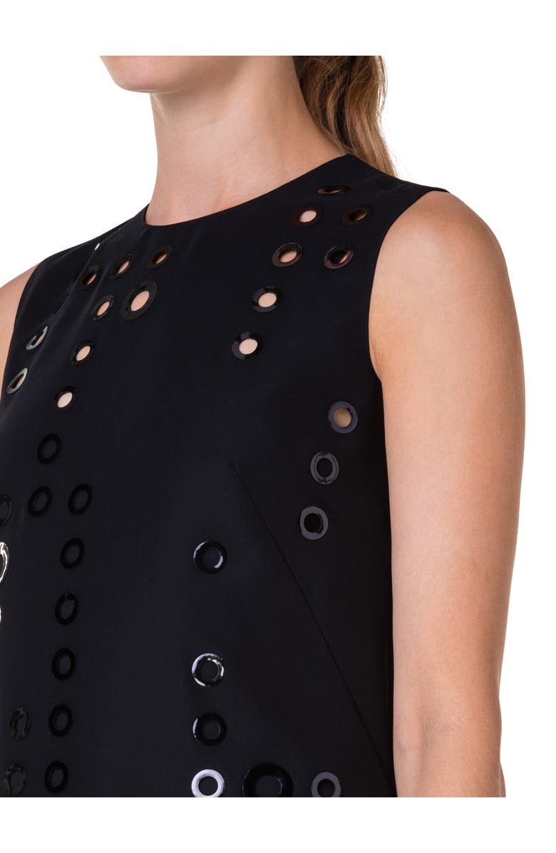 Akris punto Circle Cutout Midi Dress, Alternate, color,