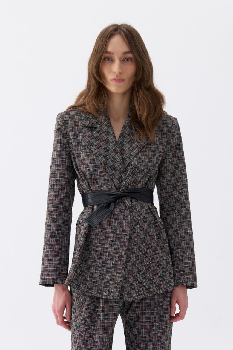 Double-Sided Belt Designed Jacket, Main, color, Multi-Colored