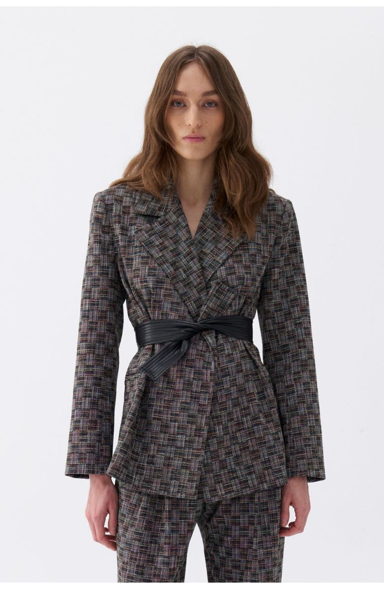 Nocturne Double-Sided Belt Designed Jacket, Main, color, 