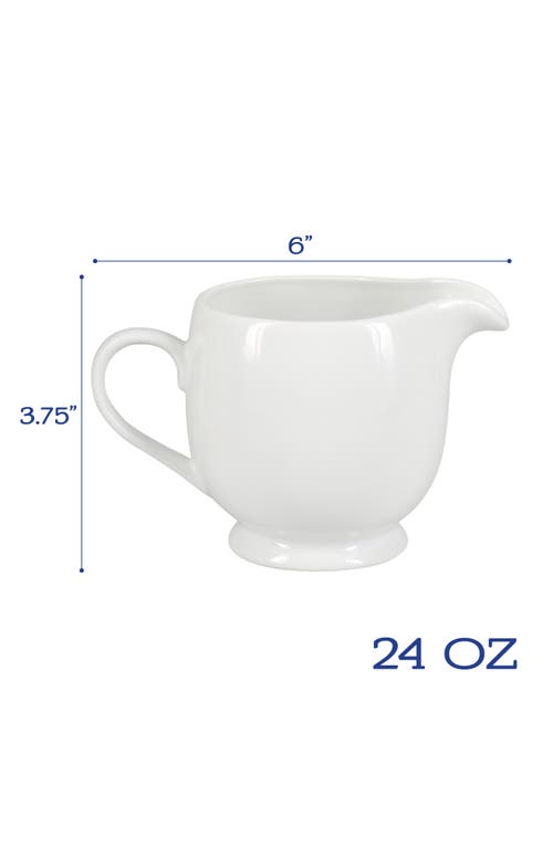 Bia Cordon Bleu Table Basics Pitcher, Sugar Bowl & Creamer Dish Set In White