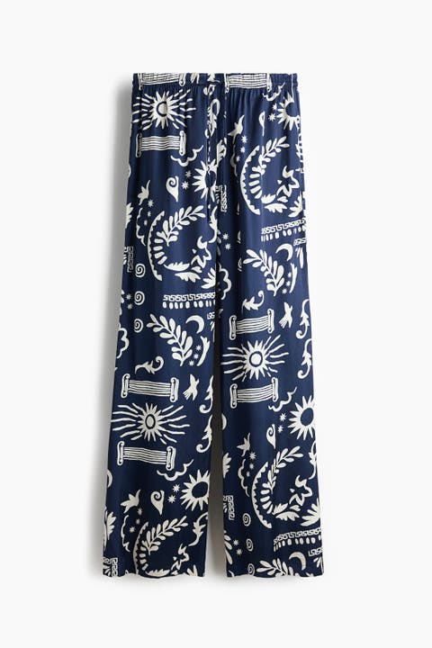 Satin Drawstring Trousers