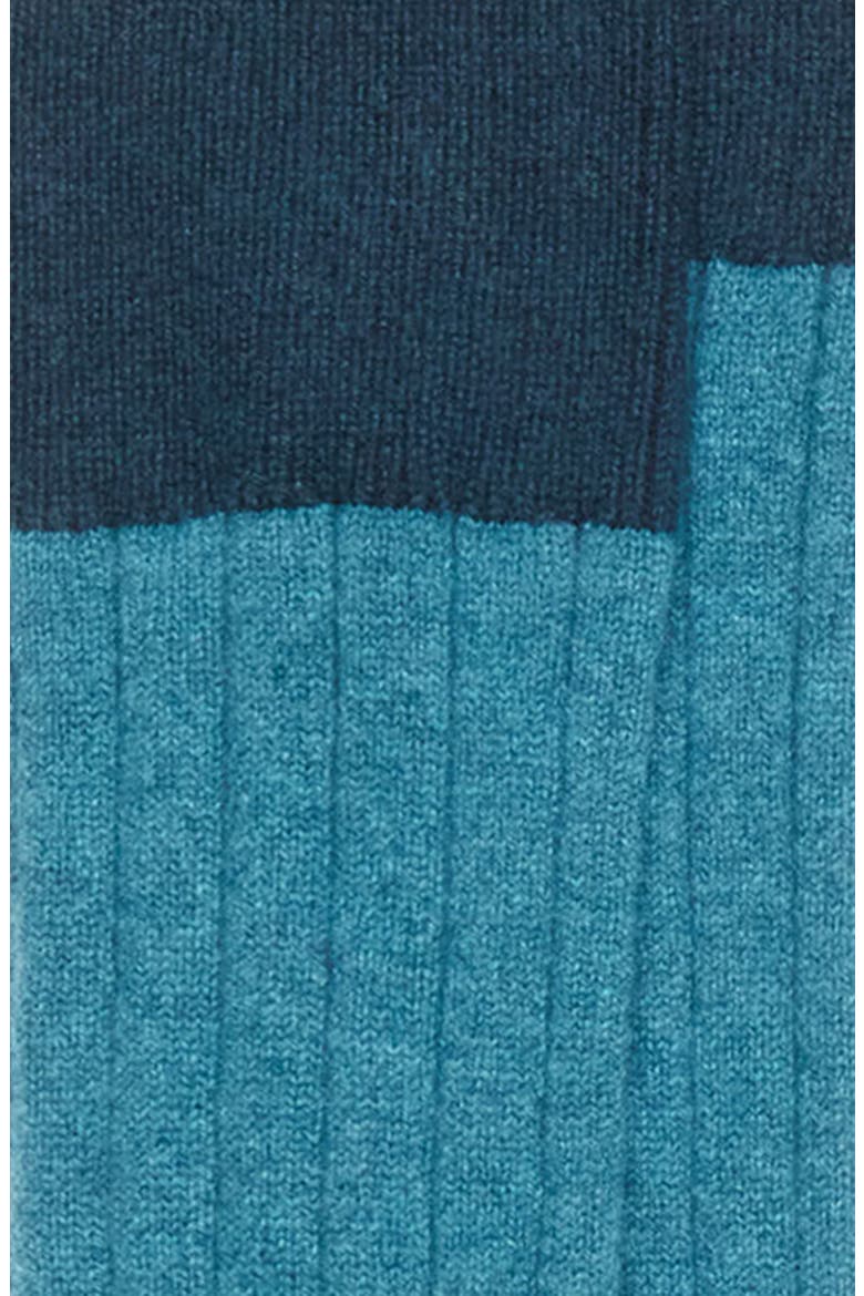 Ainsley Cashmere Blend Knee Socks, Alternate, color, GRN NVU GN Q26243