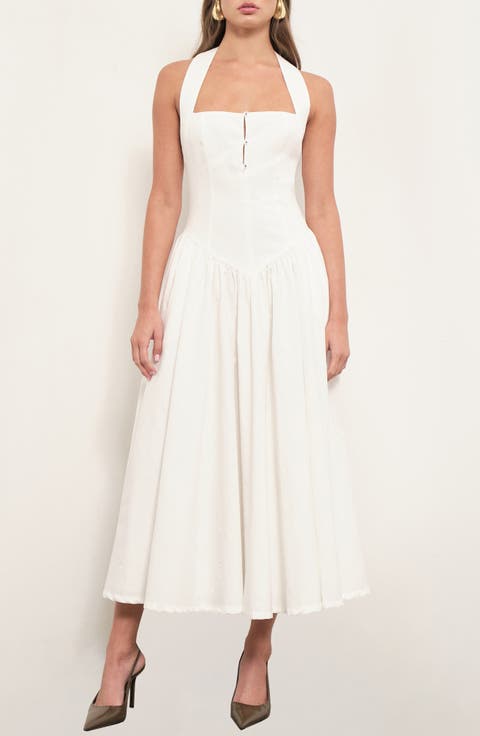 Zoa Drop Waist Midi Dress