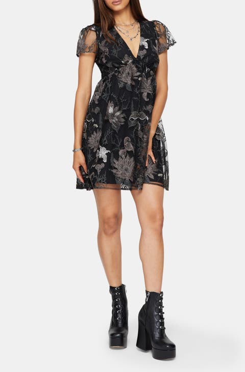 Estrid Embroidered Mini Dress