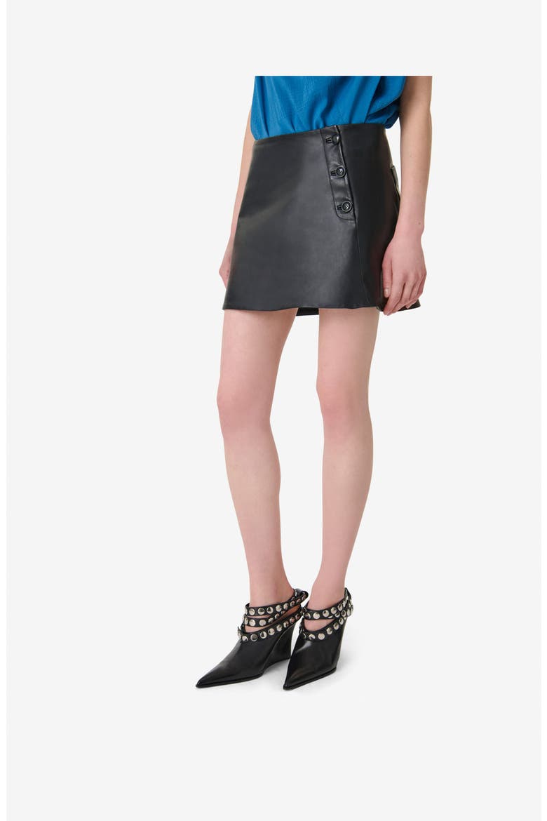 The Rebelle Mini Skirt, Alternate, color, Black
