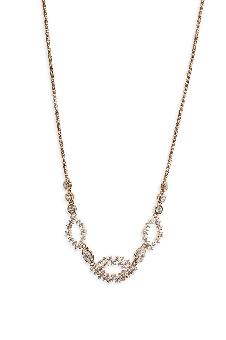 Mila Frontal Slider Necklace, Main, color, GOLD