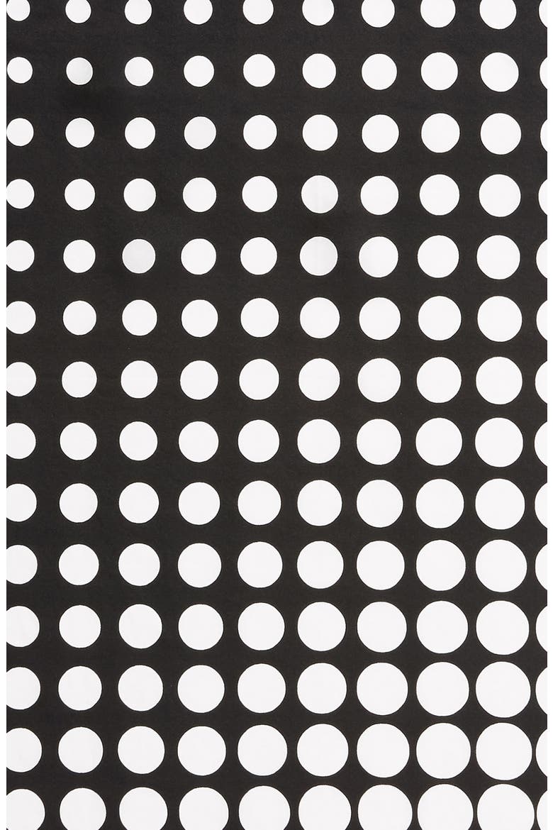 gradient dot silk scarf, Alternate, color, BLACK