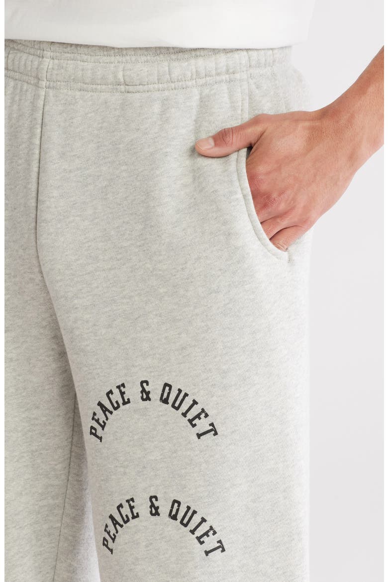 Arch Logo Pigment Dyed Sweatpants, Alternate, color, ASH