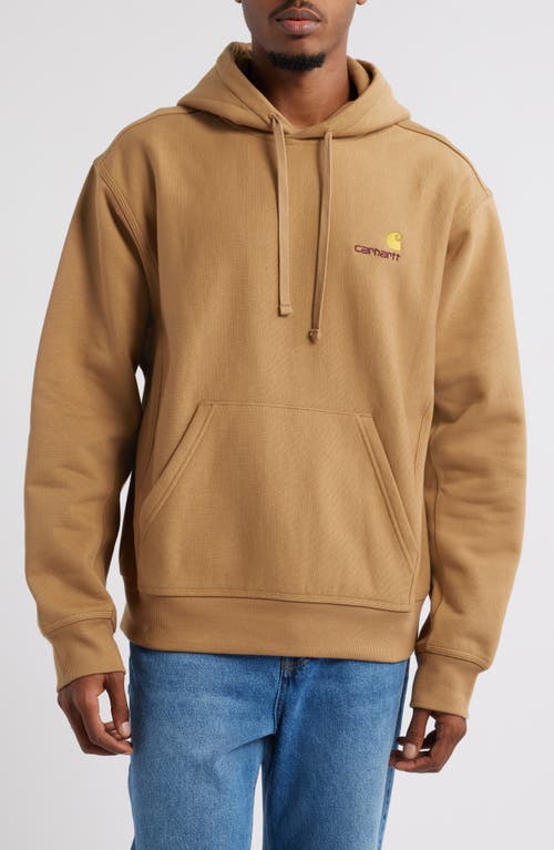 Carhartt Work In Progress Logo Hoodie in Peanut 