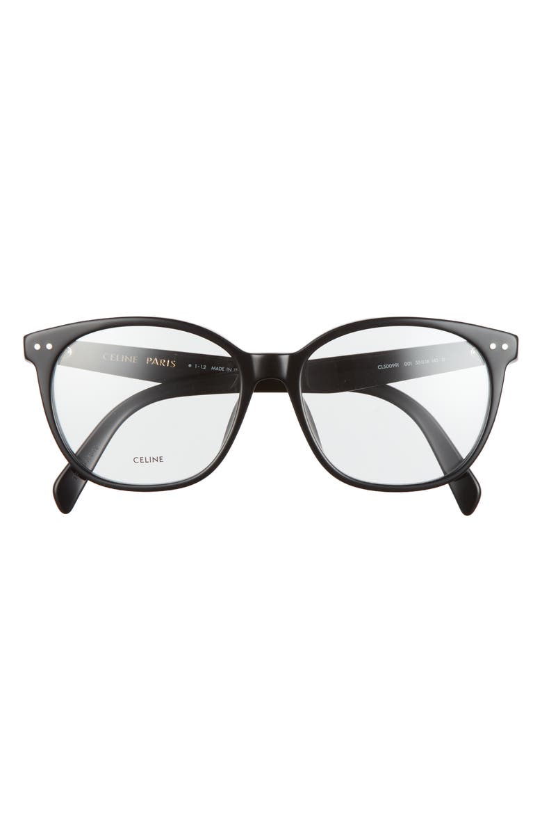 CELINE 55mm Cat Eye Optical Glasses, Main, color,