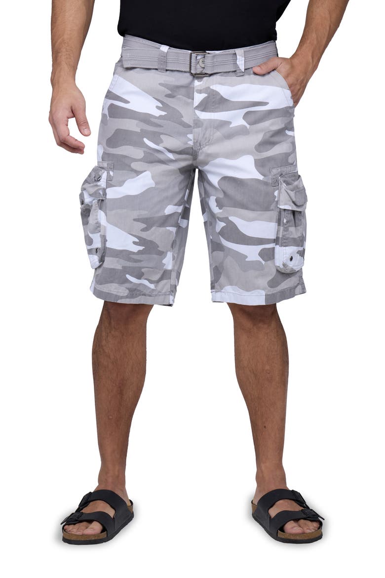 Cargo Shorts, Main, color, WHITE CAMO