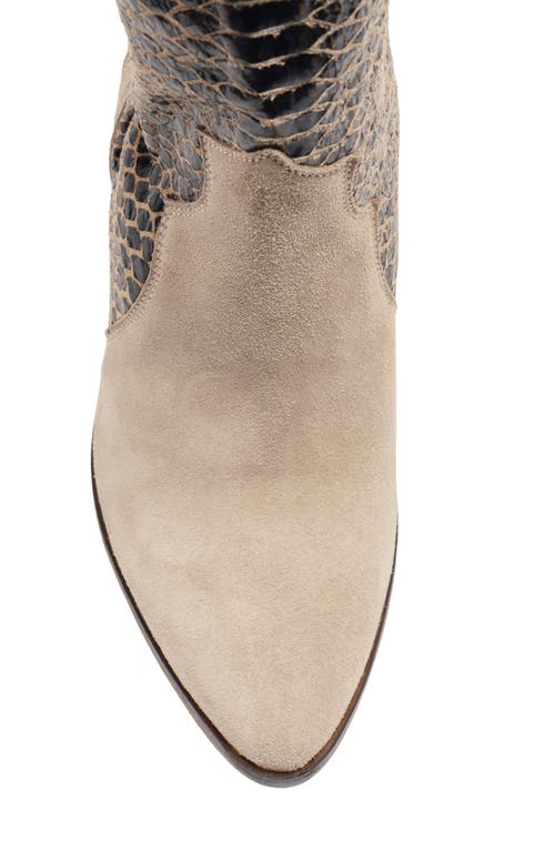 Free People Taper Heel Western Boot In Neutral