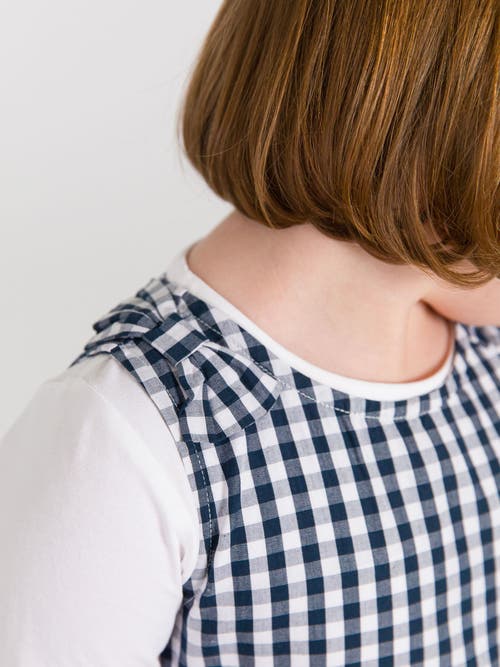 Rufflebutts Woven Bow Jumper Dress In Black