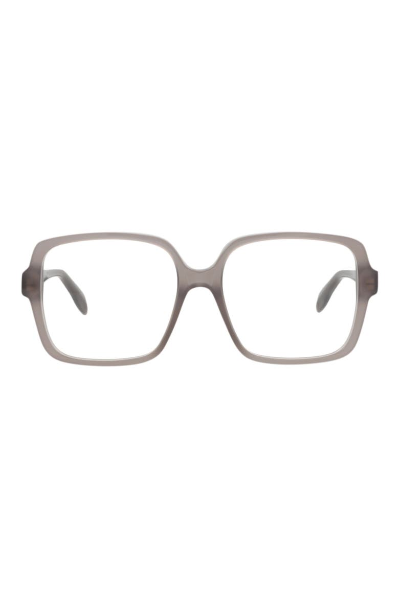 55mm Square Optical Glasses, Main, color, GREY GREY TRANSPARENT