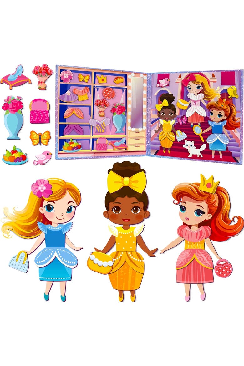 Magnetic Kids Dress-Up Dolls, Main, color, Princess