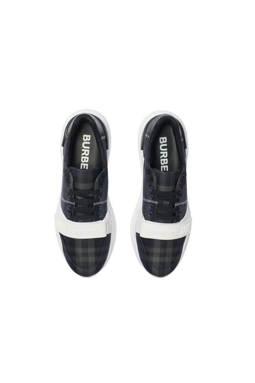 Burberry Karierte Sneakers In Black