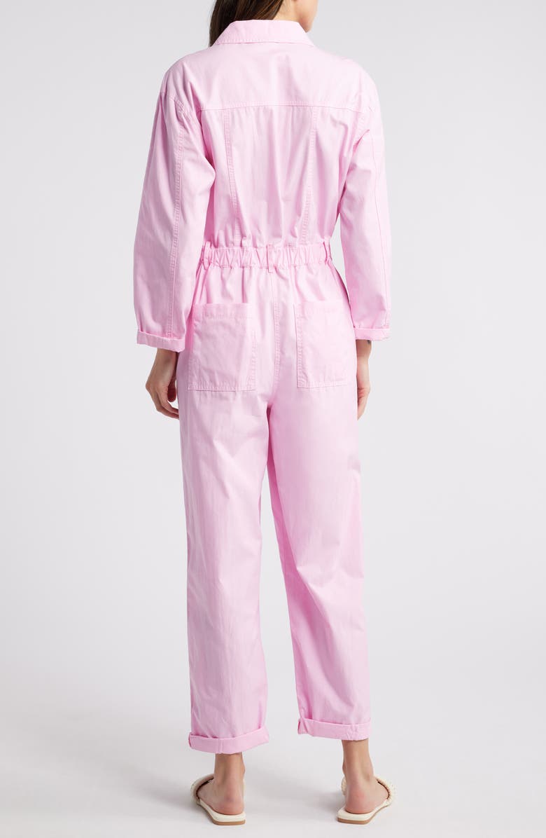 MANGO Nonstretch Denim Jumpsuit, Alternate, color, 