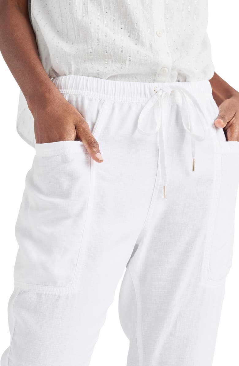Splendid Gia Drawstring Pants, Alternate, color, White