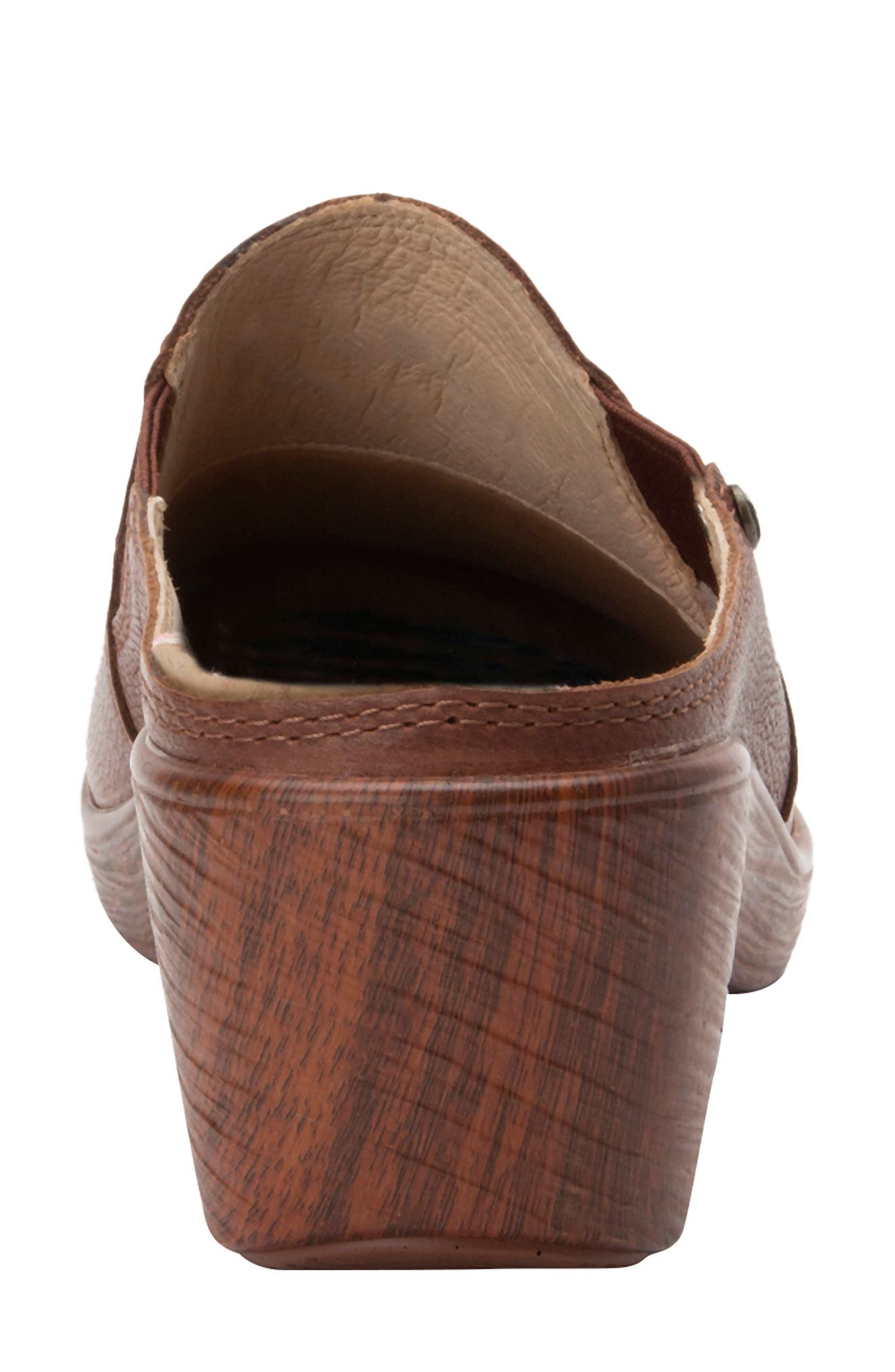 Serenti Platform Clog, Alternate, color, AGED COGNAC LEATHER
