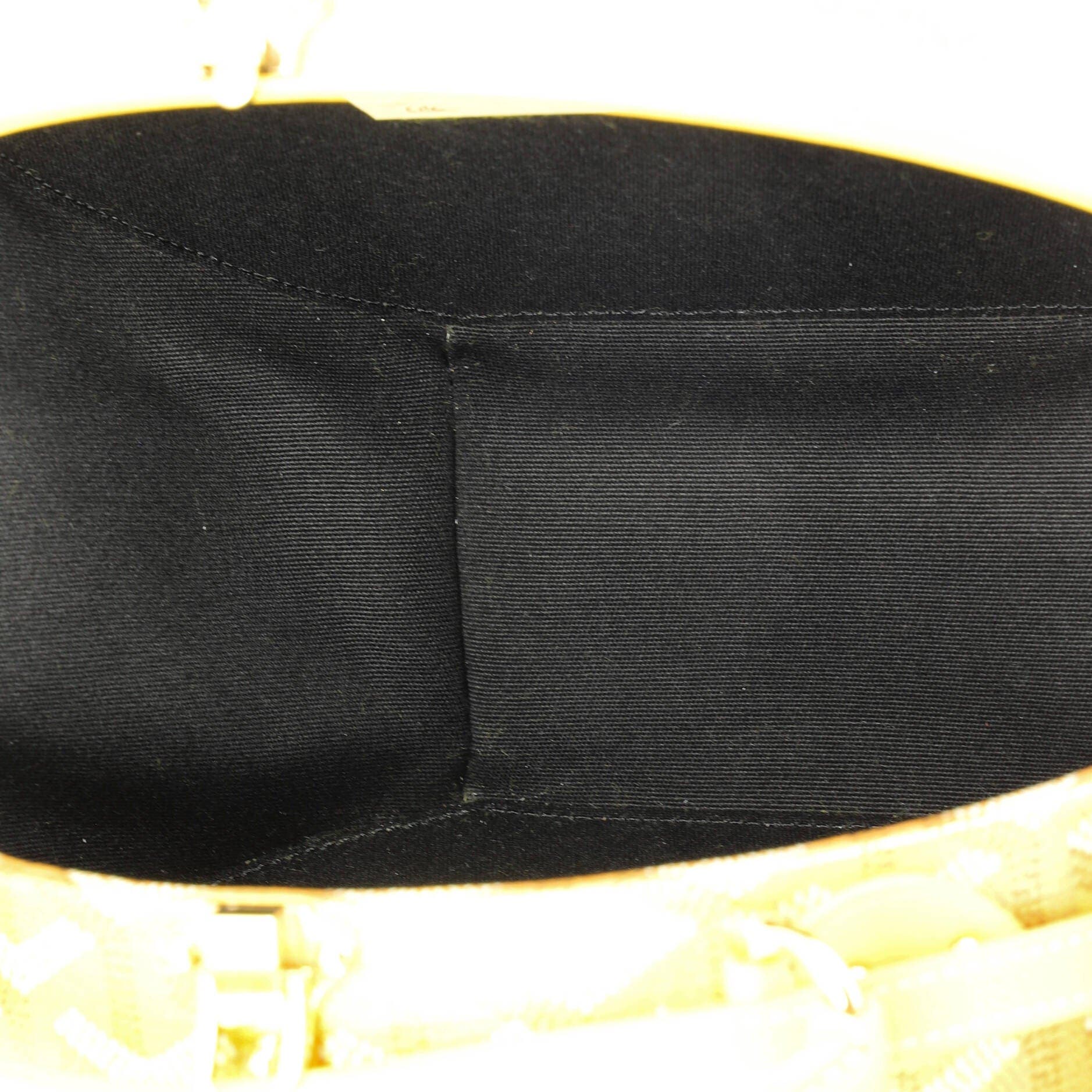Pre-Owned Goyard Alto Hatbox Bag Coated Canvas, Alternate, color, Yellow