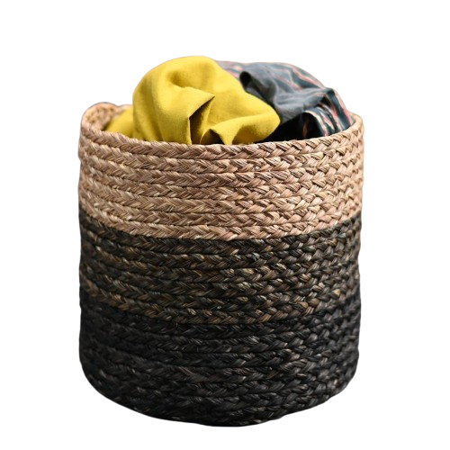 Kadam Haat Sabai Plant Holder / Basket in Black  product