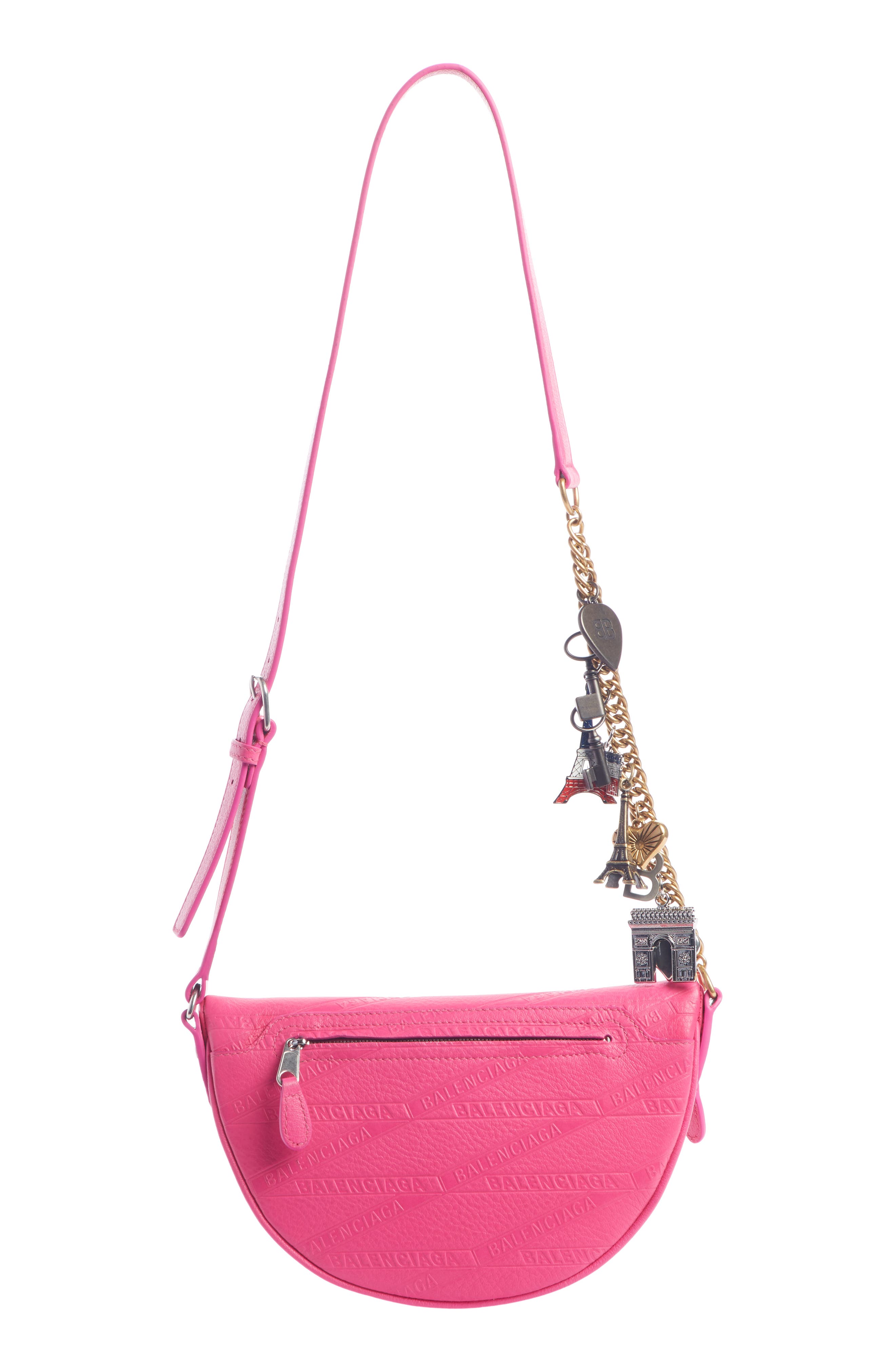 Balenciaga Extra Extra Small Souvenir Leather Belt Bag, Alternate, color, 