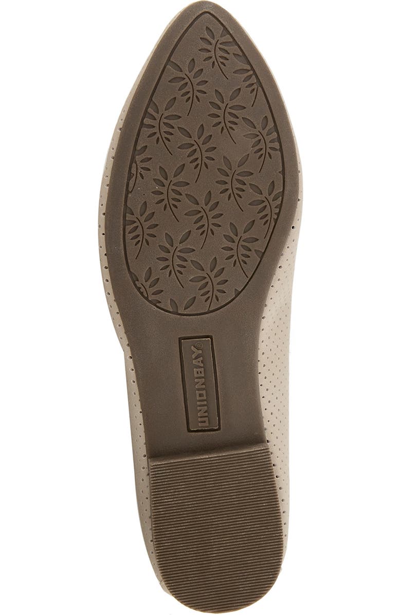 UNIONBAY Winsome Perforated Flat, Alternate, color, Beige