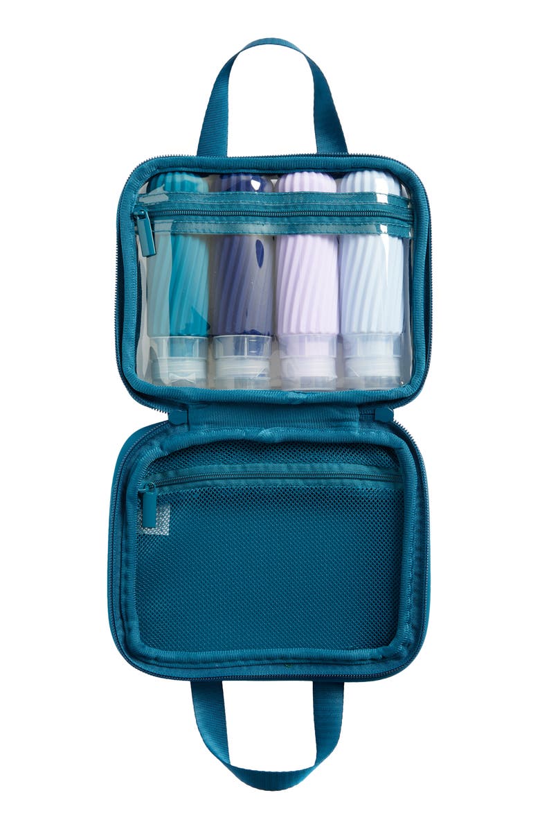 MYTAGALONGS Silicone Travel Bag, Alternate, color, Teal Combo